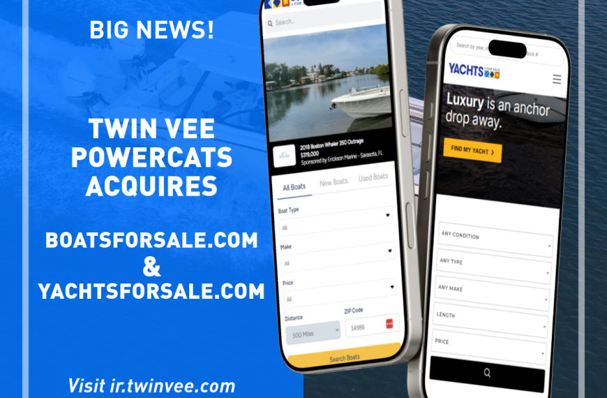 Twin Vee Powercats Announces the Official Launch of Boatsforsale.com